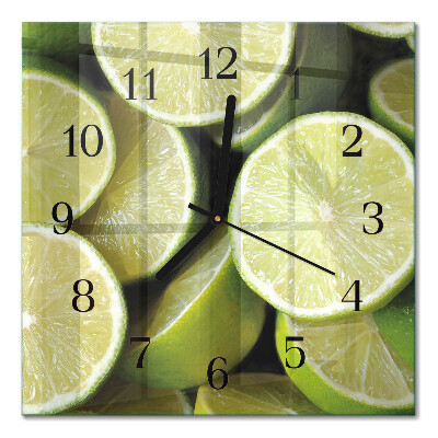 Square wall clock Calcium carbonate
