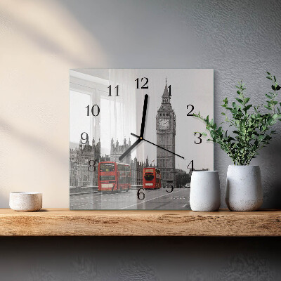 Glass clock square London
