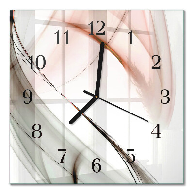 Glass clock square Abstraction
