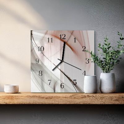 Glass clock square Abstraction