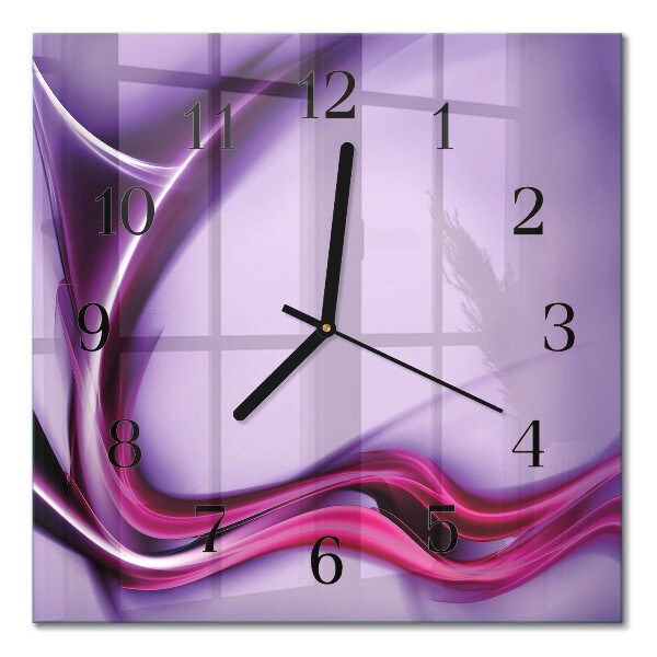 Glass clock square Abstraction
