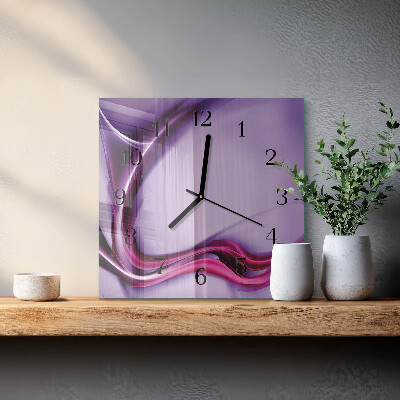 Glass clock square Abstraction