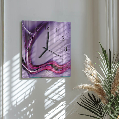Glass clock square Abstraction