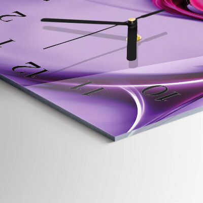 Glass clock square Abstraction