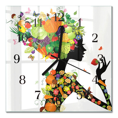 Square wall clock Piece