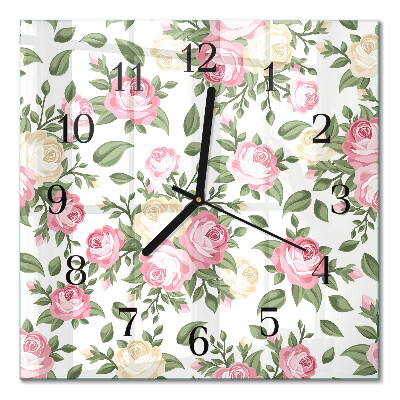 Square kitchen clock Background