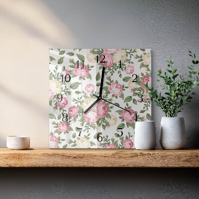 Square kitchen clock Background