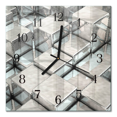 Square wall clock Dice