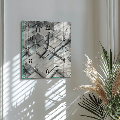 Square wall clock Dice