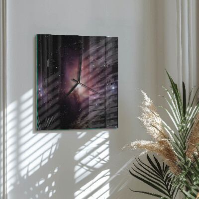 Square kitchen clock Cosmos