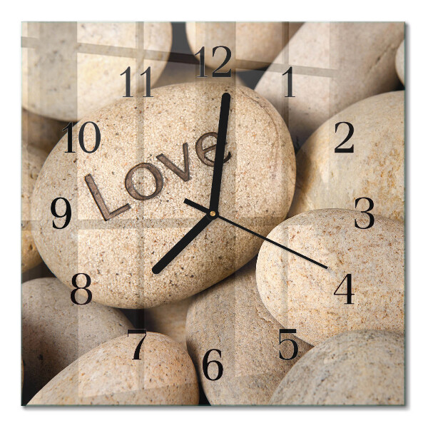 Square wall clock Stones