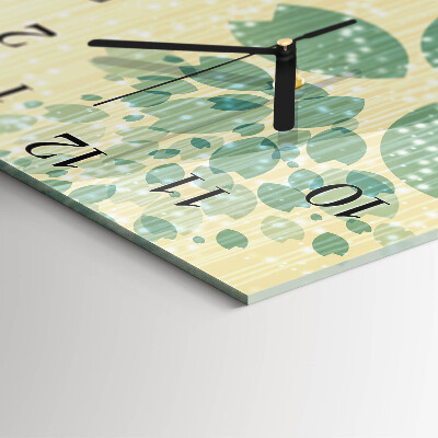 Glass clock square Abstraction