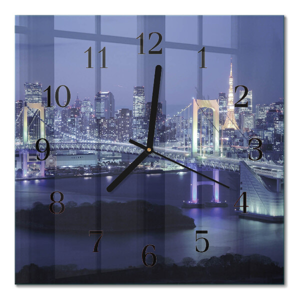 Square kitchen clock Bridge