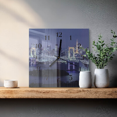 Square kitchen clock Bridge