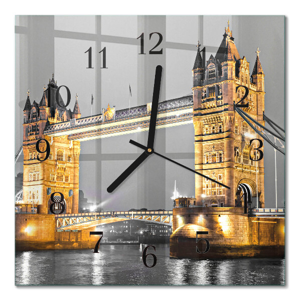 Square kitchen clock Tower Bridge