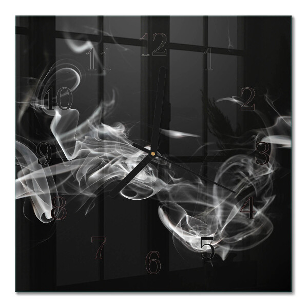 Square wall clock Smoke
