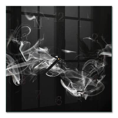 Square wall clock Smoke