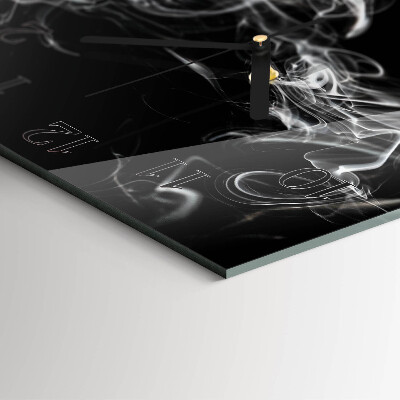 Square wall clock Smoke