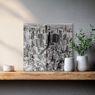 Square kitchen clock Horizon