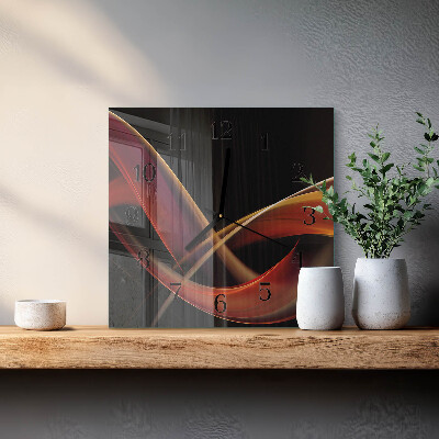 Glass clock square Abstraction