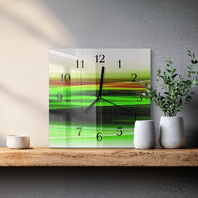 Glass clock square Abstraction