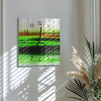 Glass clock square Abstraction