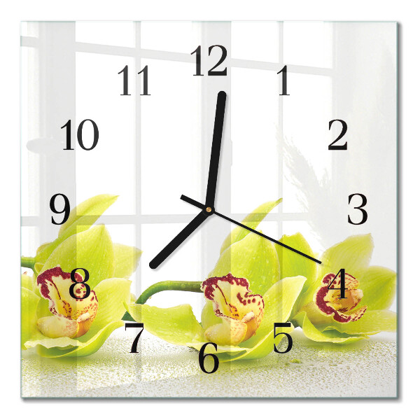Square kitchen clock Orchid