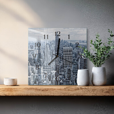Square wall clock City