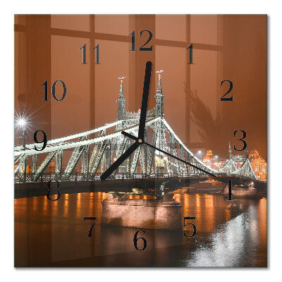 Square wall clock Bridge