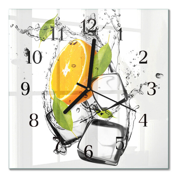 Square wall clock Ice