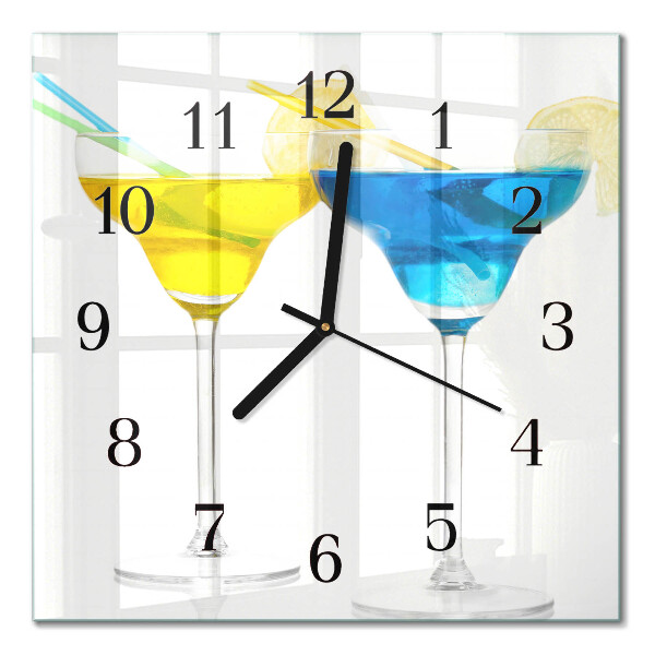Square kitchen clock Cocktail