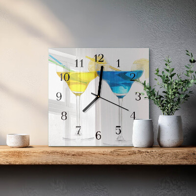 Square kitchen clock Cocktail