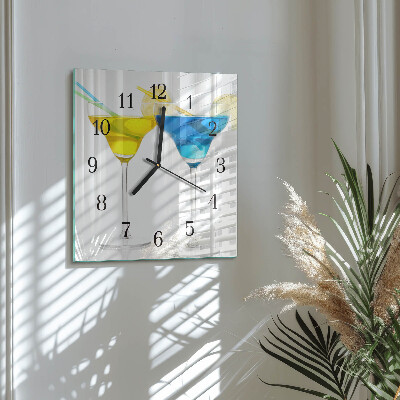 Square kitchen clock Cocktail