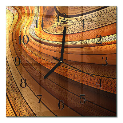 Glass clock square Abstraction