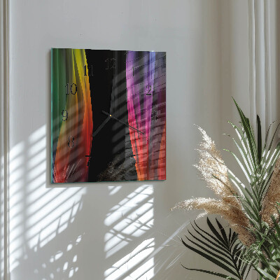 Glass clock square Abstraction
