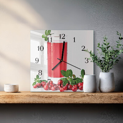 Square wall clock Cranberries