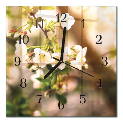 Square wall clock Nature