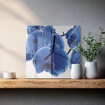 Square kitchen clock Orchid