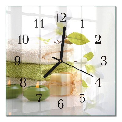 Square kitchen clock Spa soap