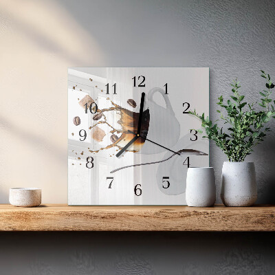 Glass clock square Mug