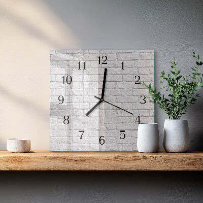 Square kitchen clock Brick