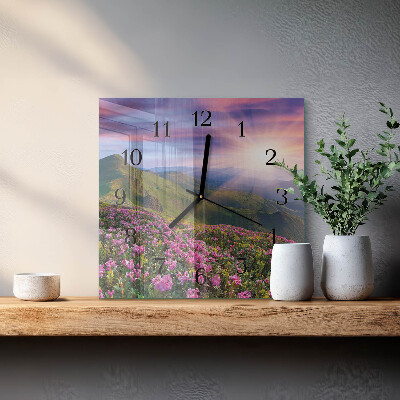 Square kitchen clock Landscape