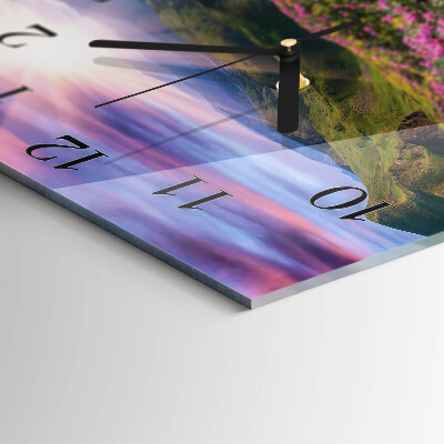 Square kitchen clock Landscape