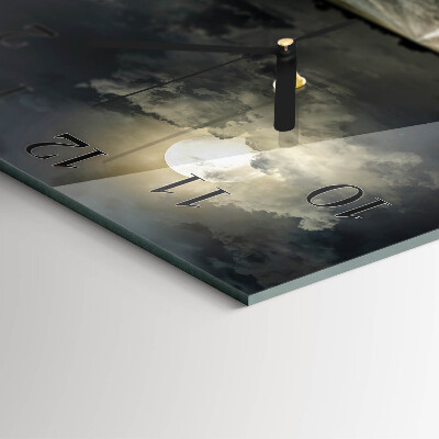 Square kitchen clock Moon Path
