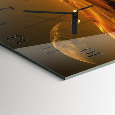 Square kitchen clock Desert
