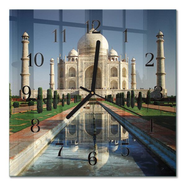Square kitchen clock Taj Mahal
