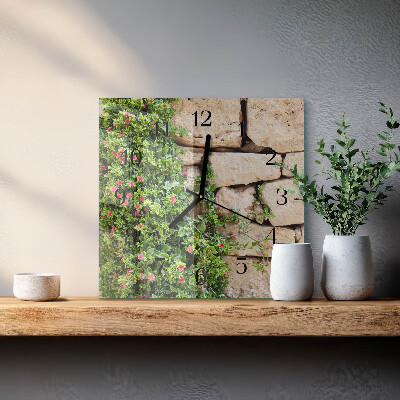 Square kitchen clock Stones of nature