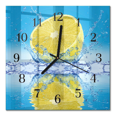 Square wall clock Citrus