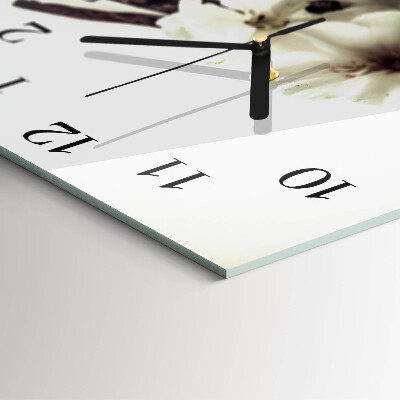 Square kitchen clock Vanilla
