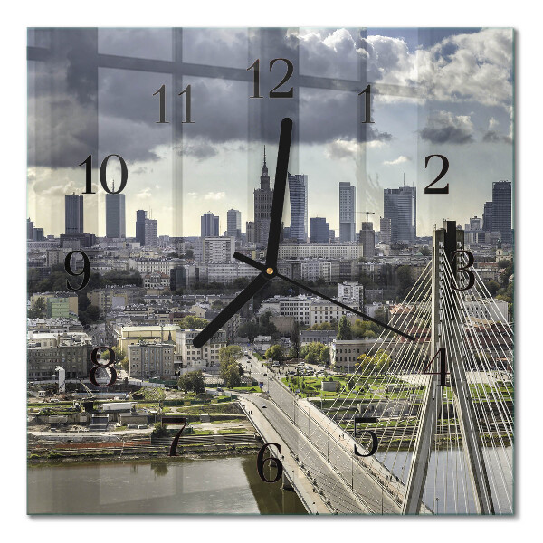 Square wall clock Warsaw